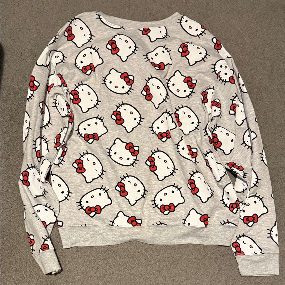Hello Kitty Sanrio Gray Sweater - Picture 3 of 3